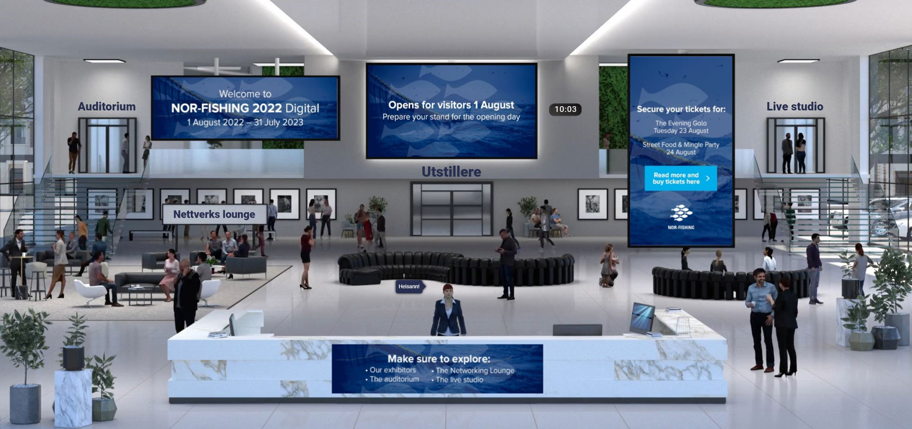 Visible for visitors at Nor-Fishing 2022 Digital: How to build your digital stand