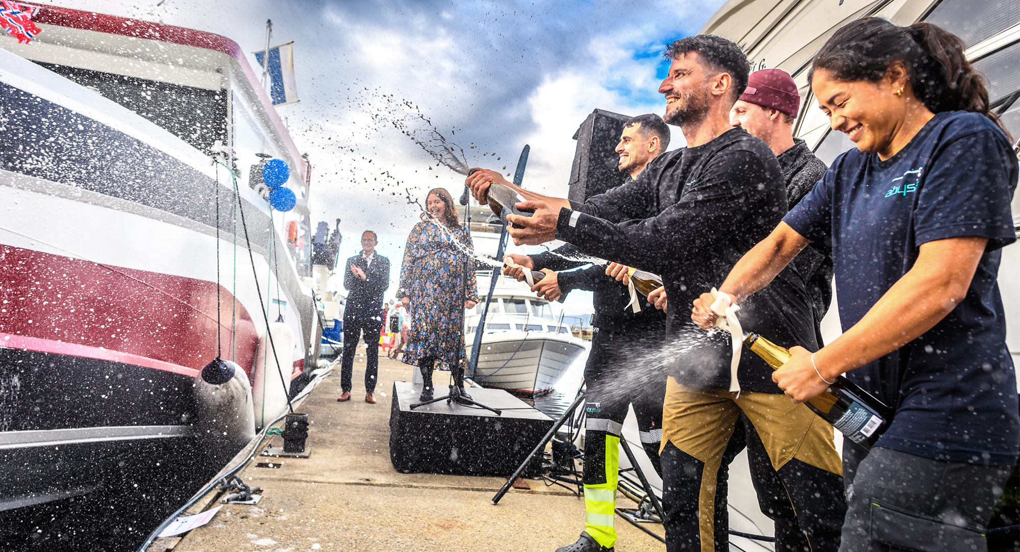 Boat Naming Ceremony at the New Section of the Exhibition Area