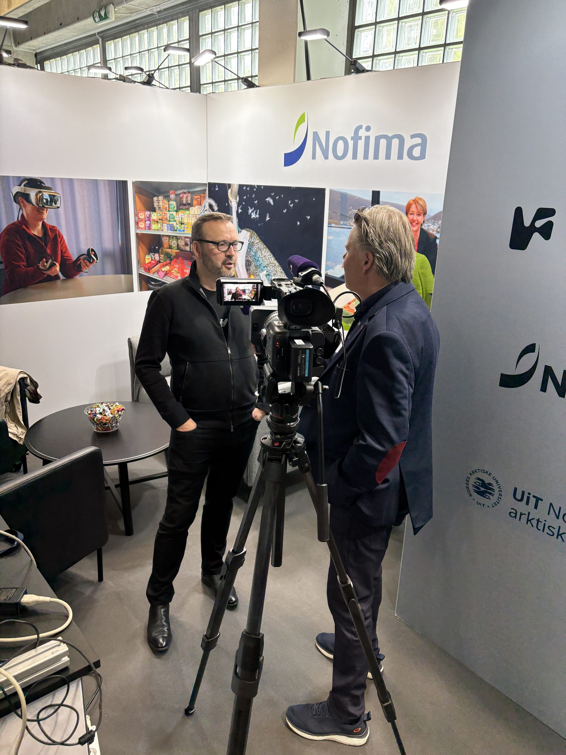 TV2 at the Nor-Fishing exhibition